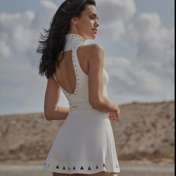 WISKII ACTIVE Dresses & Skirts - WISKII Lavish Laser Cut Zip Dress NEW With Tags
